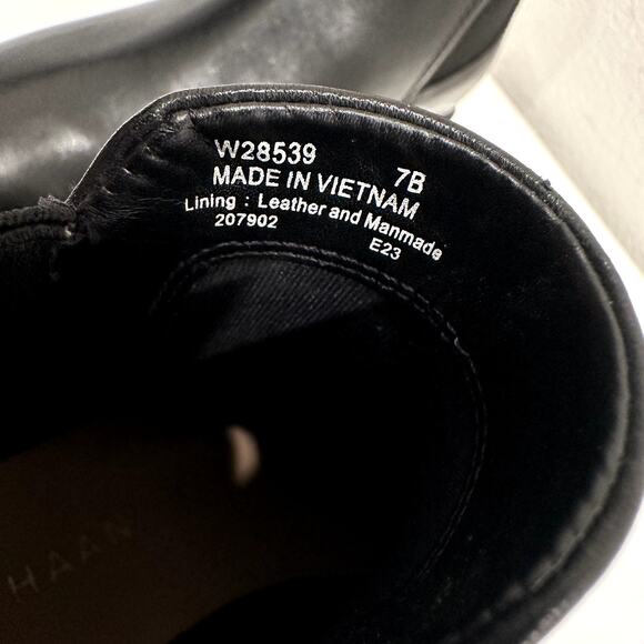 Cole Haan Women's Size 7 OrginalGrand Platform Waterproof Black Chelsea Boot - Picture 7 of 8